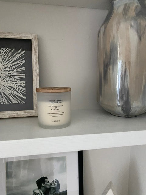 White BH&G Candle