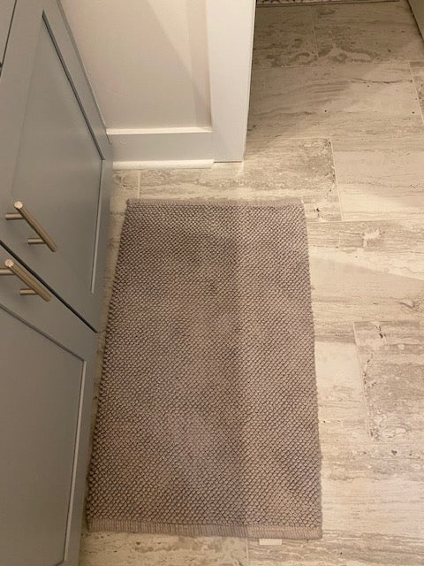 Small Gray Bath Rug