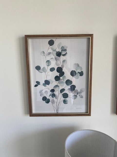 Blue Eucalyptus Wall Art - Set of 2