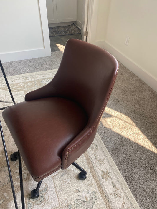 Brown Leather Office Chair