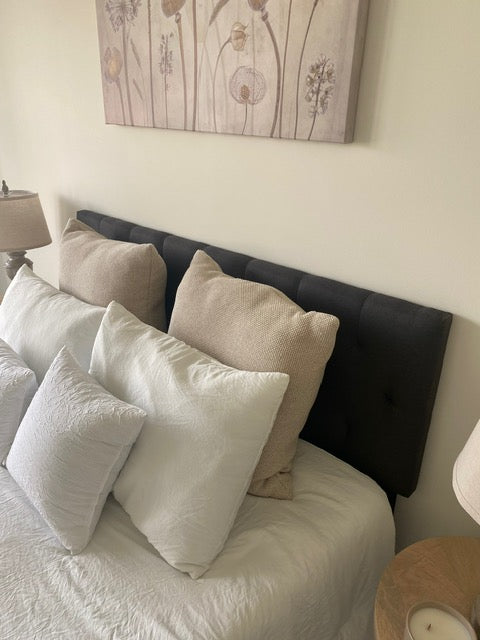 Gray Upholstered Headboard