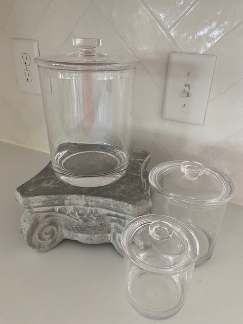 Clear Canisters - Set of 3