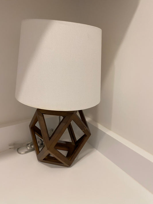 Small Wood Geometric Lamp