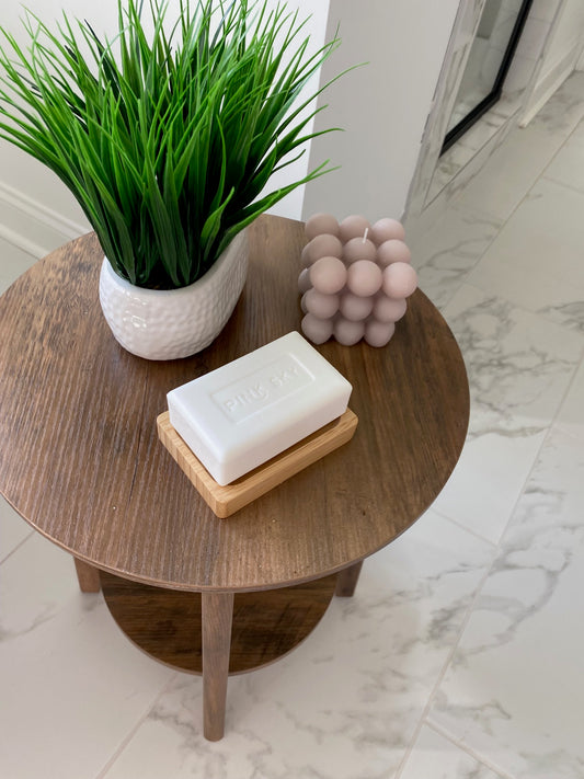 Bar Soap and Wood Tray