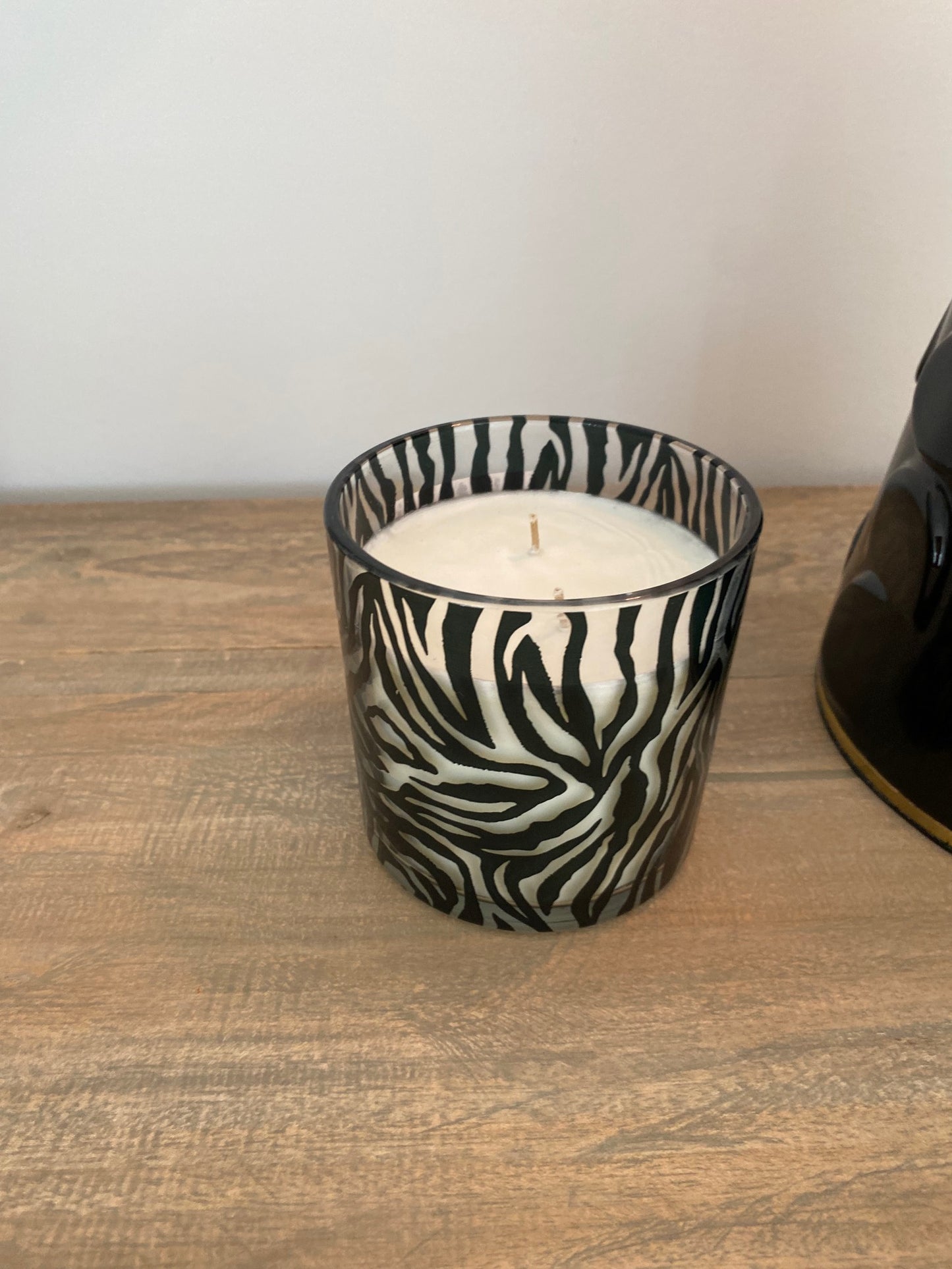 Zebra Stripe Candle