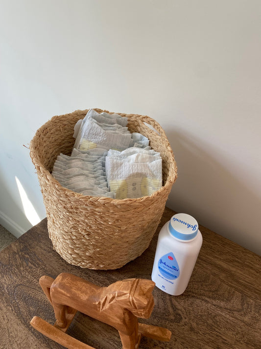 Small Round Wicker Basket