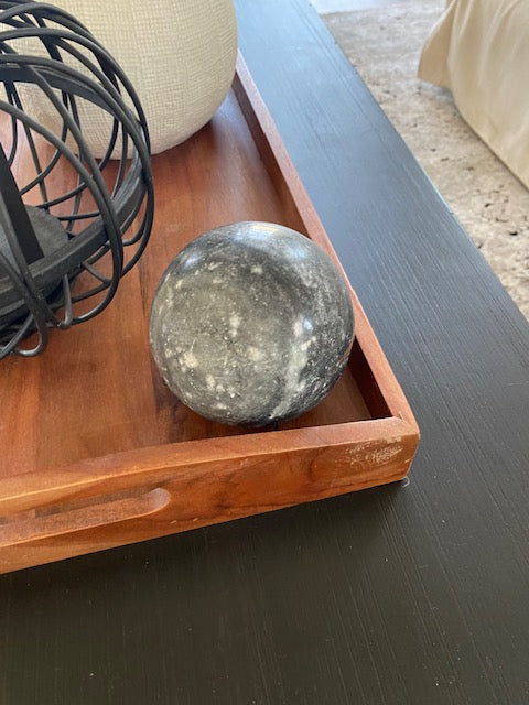 Gray Marble Decorative Ball