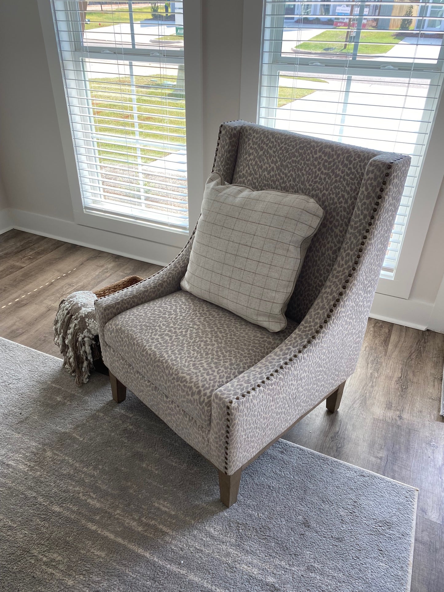 Snow Leopard Accent Chair