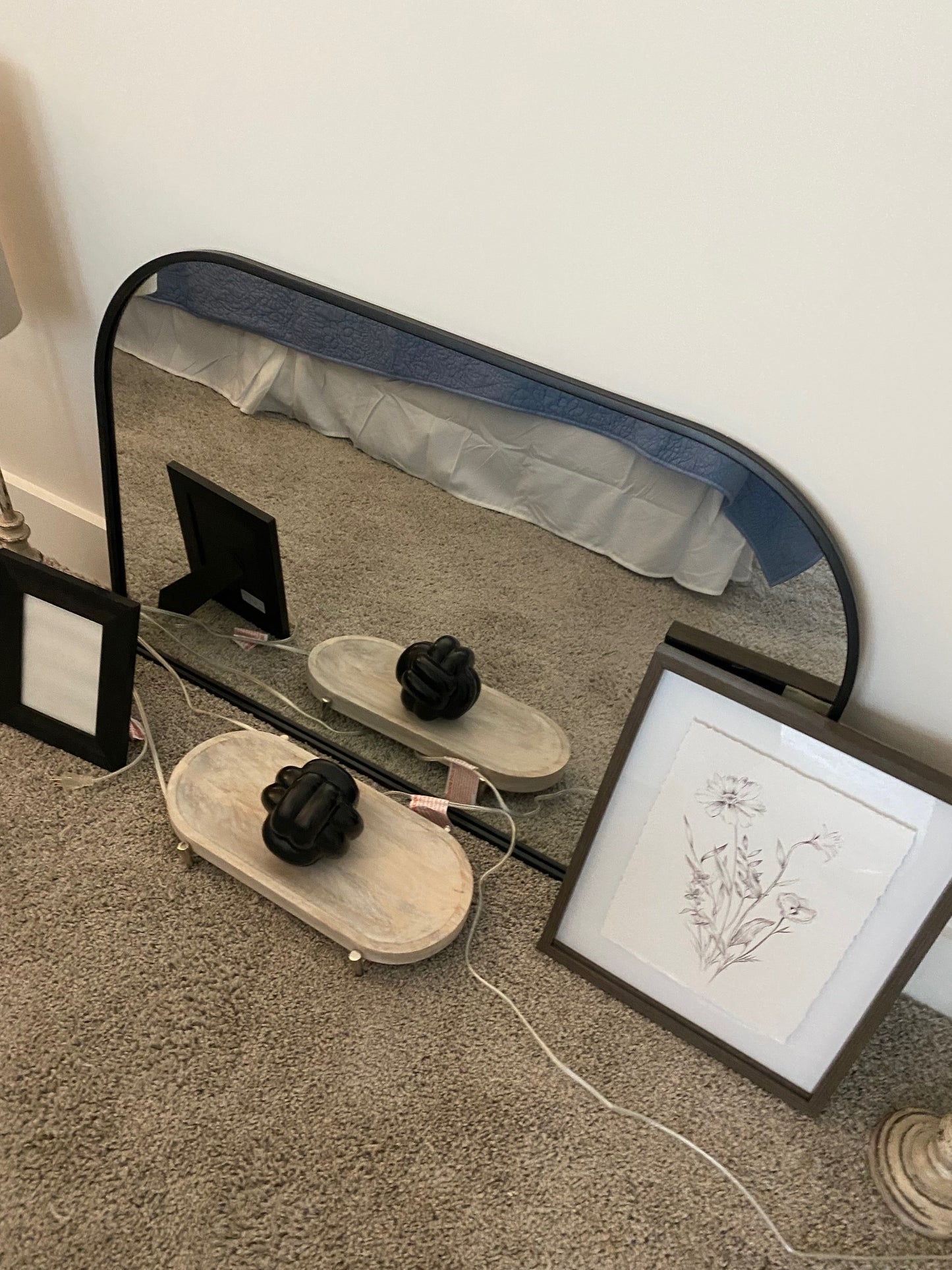 Black Arch Frame Mirror