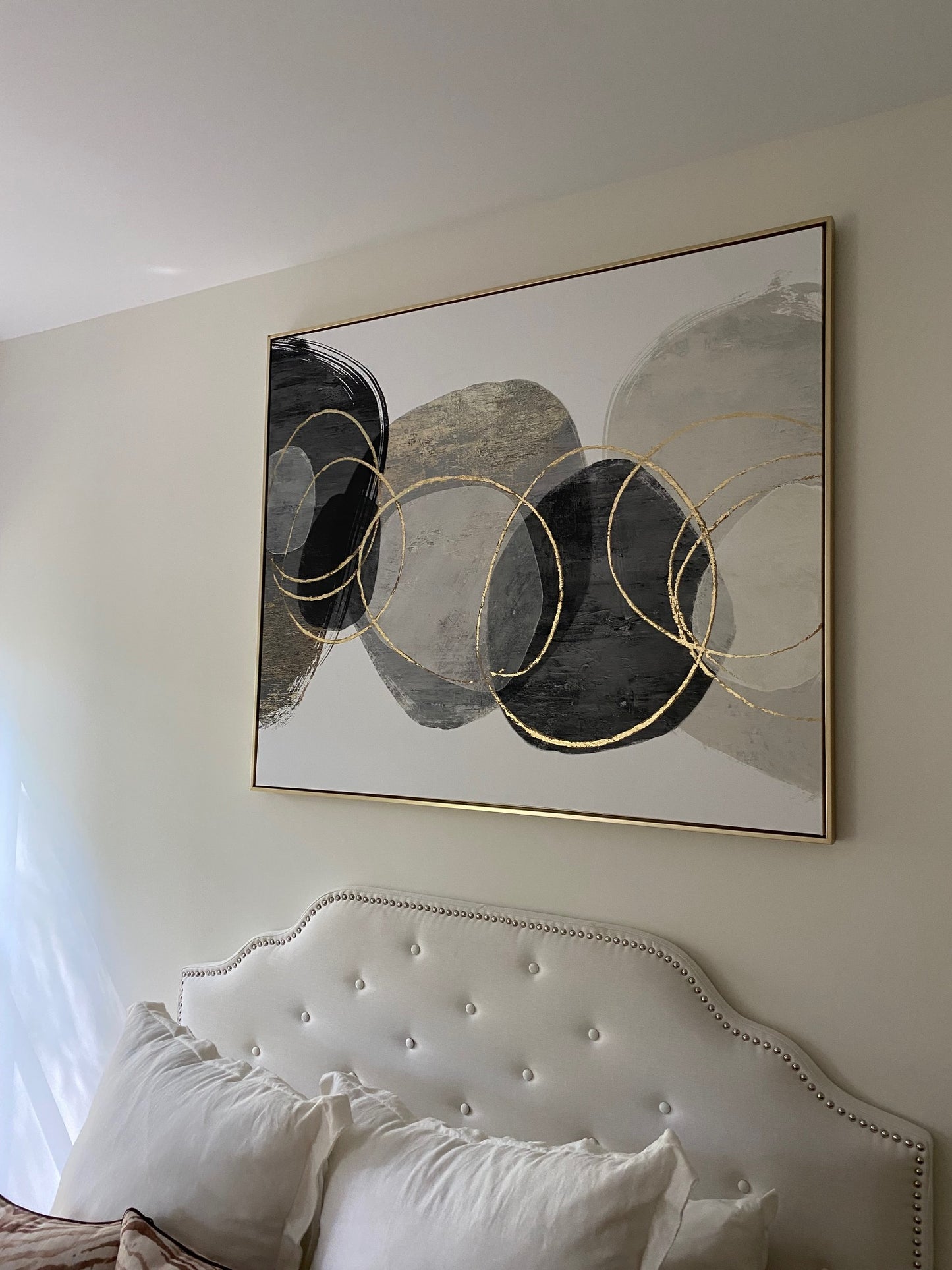 Foil Circles Abstract Canvas