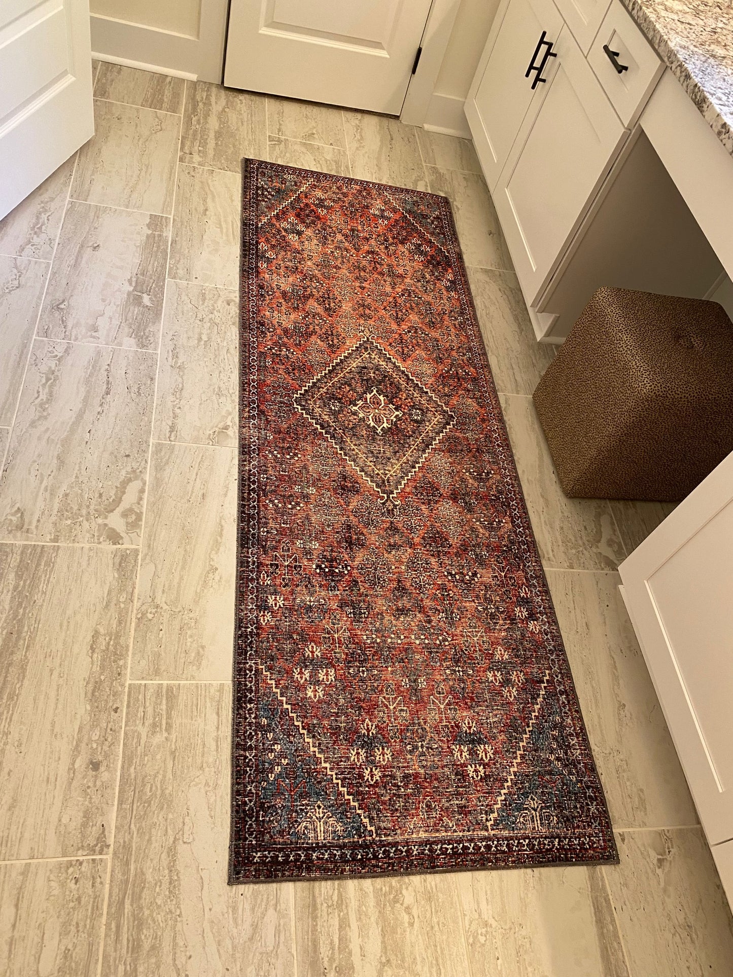 Burgundy Oriental Runner