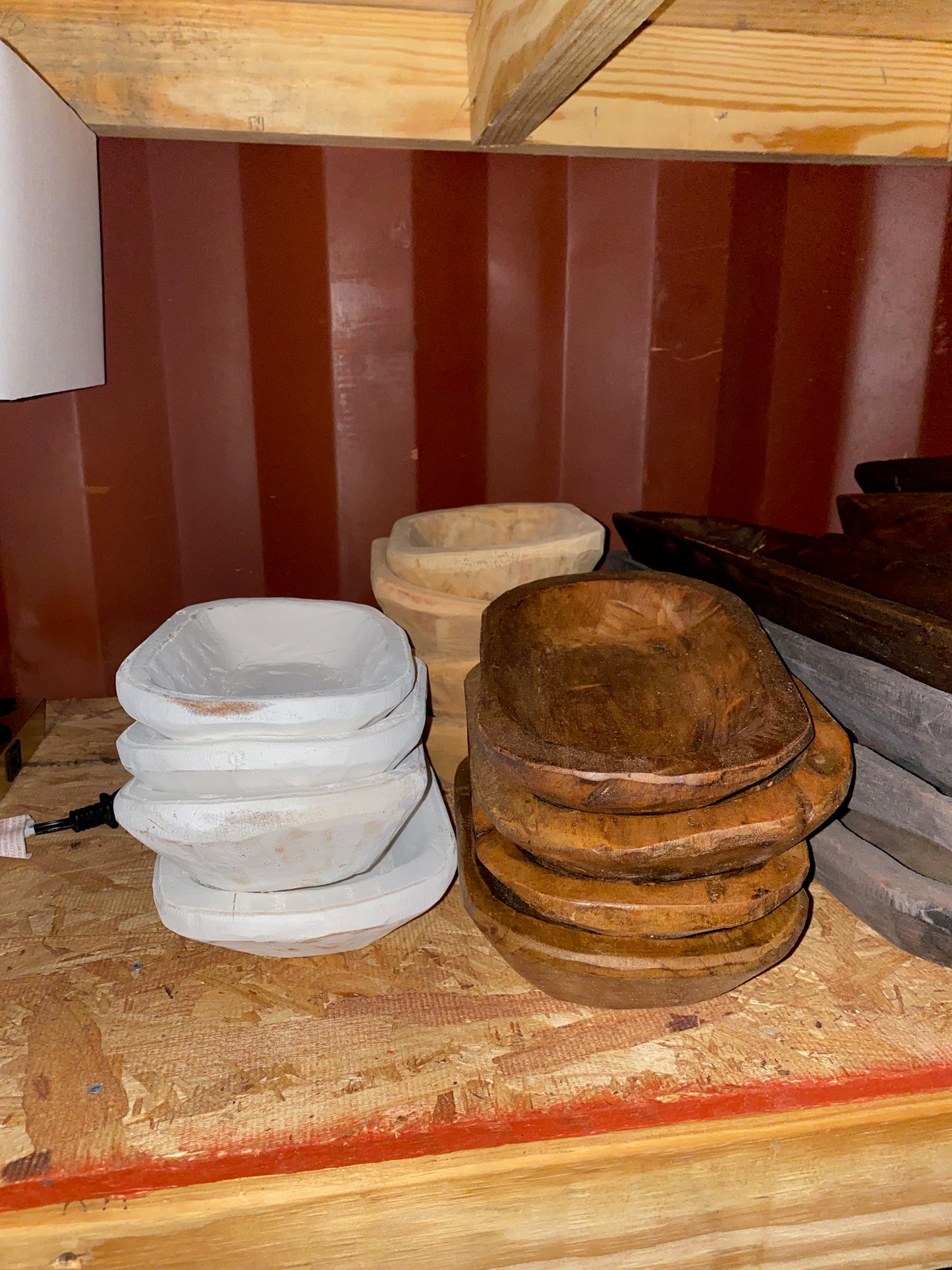 Very Small Bread Bowl White Wash