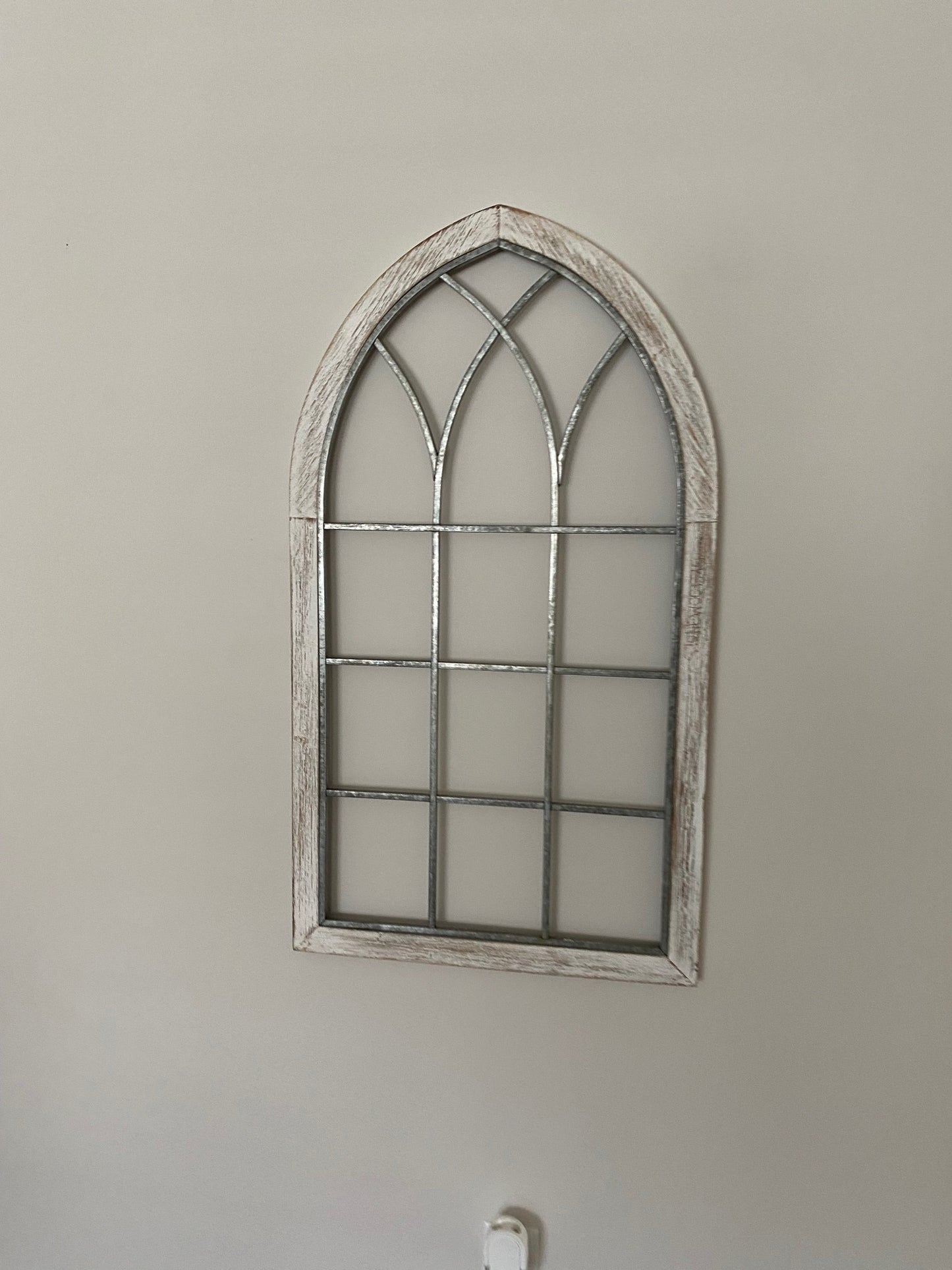 Wood and Metal Arch Wall Art