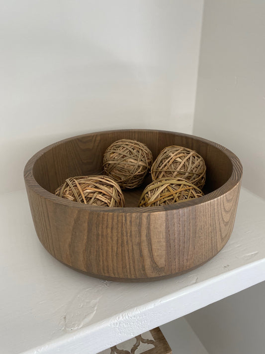 Round Wood Bowl