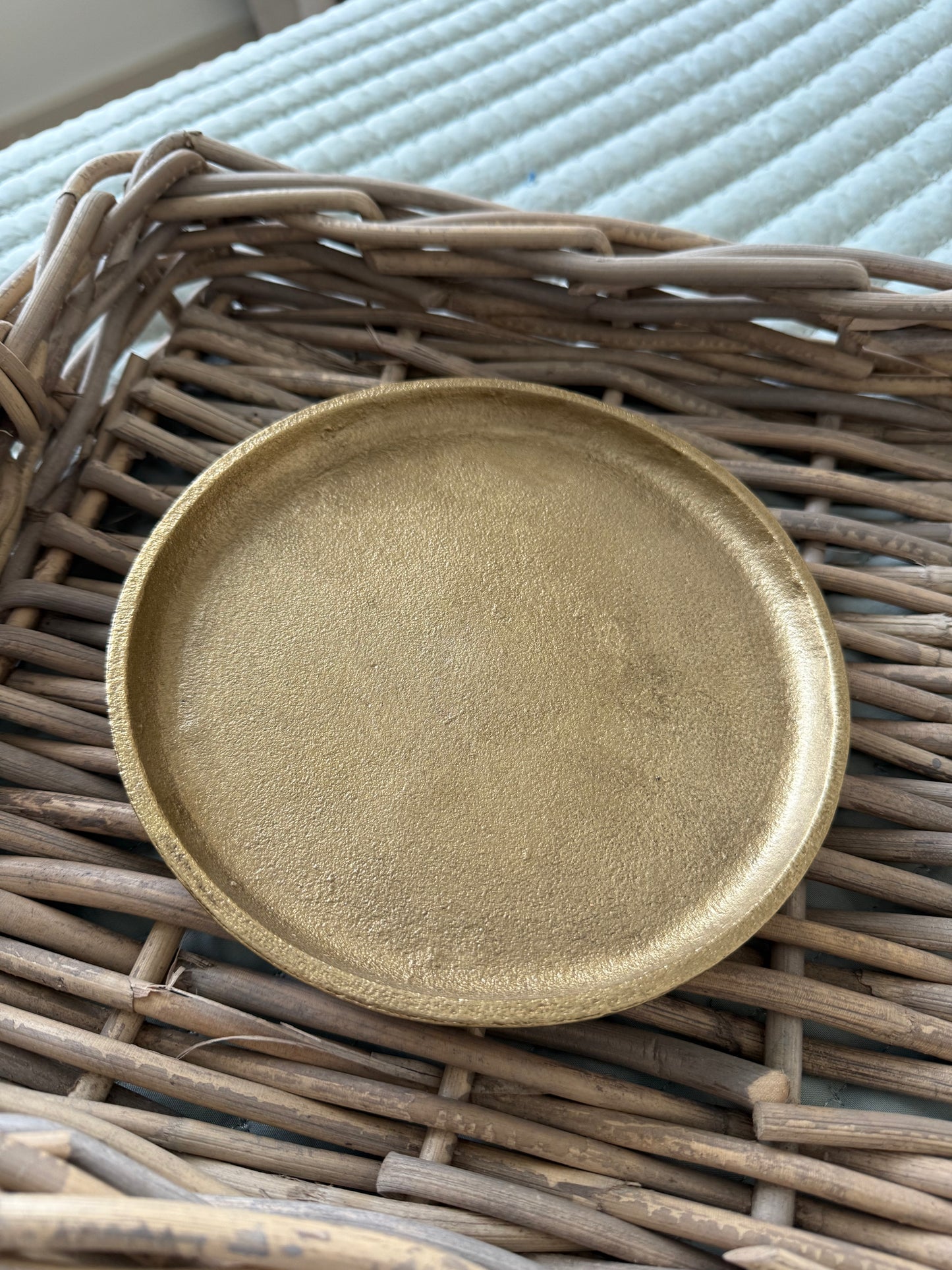 Small Round Gold Tray