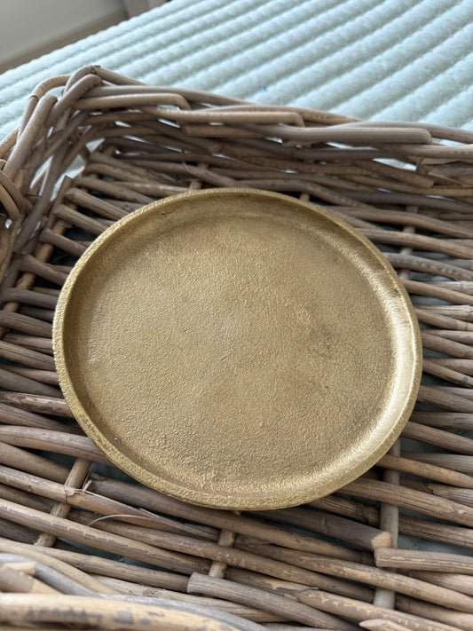 Small Round Gold Tray