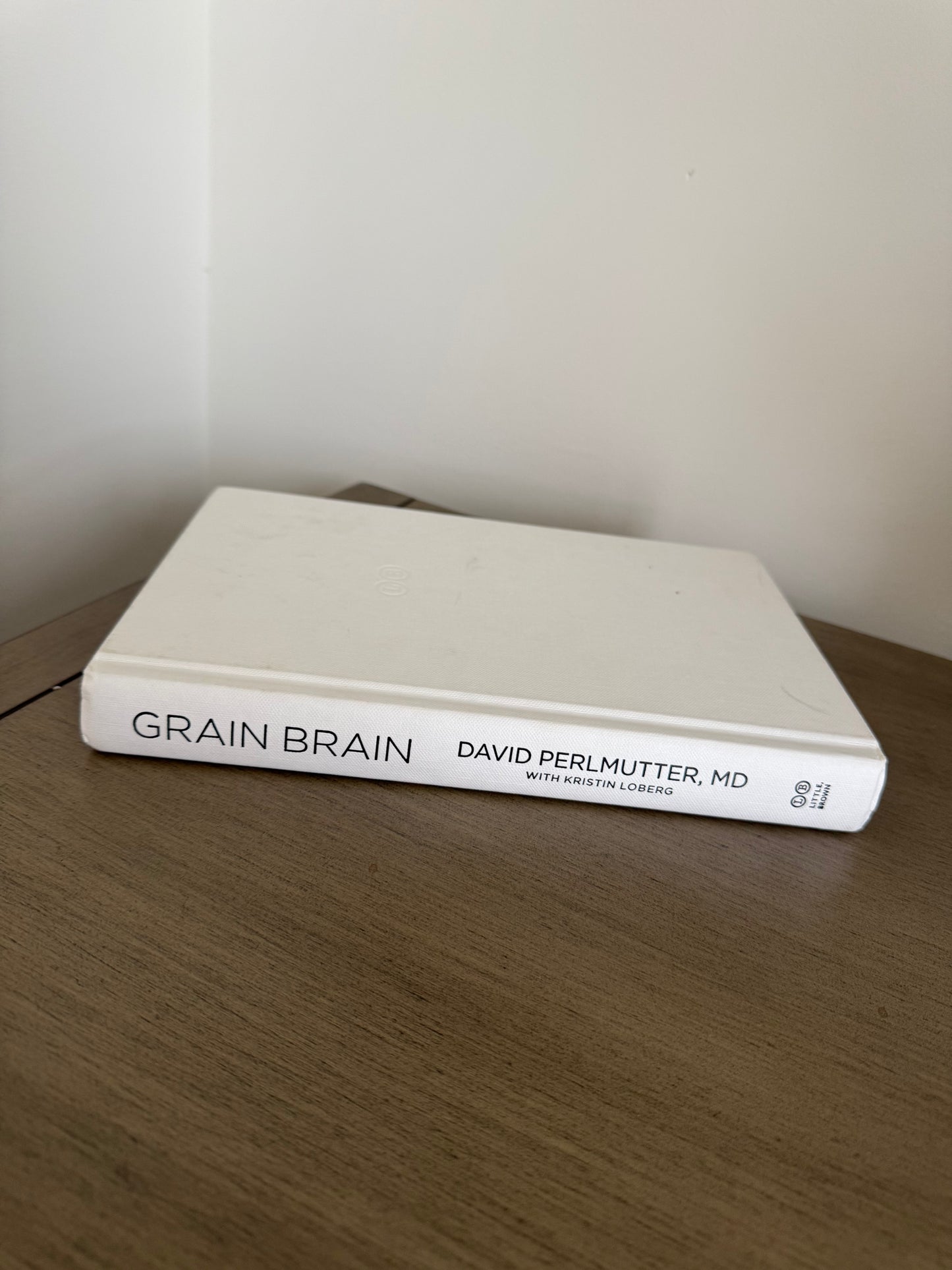 White Decorative Book - "Grain Brain"