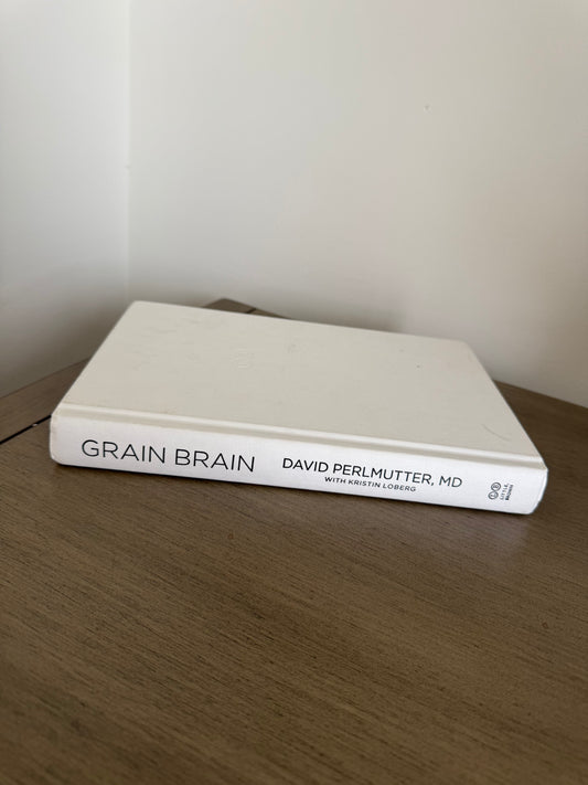 White Decorative Book - "Grain Brain"