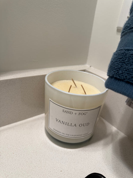 Cream Candle - Vanilla Oud