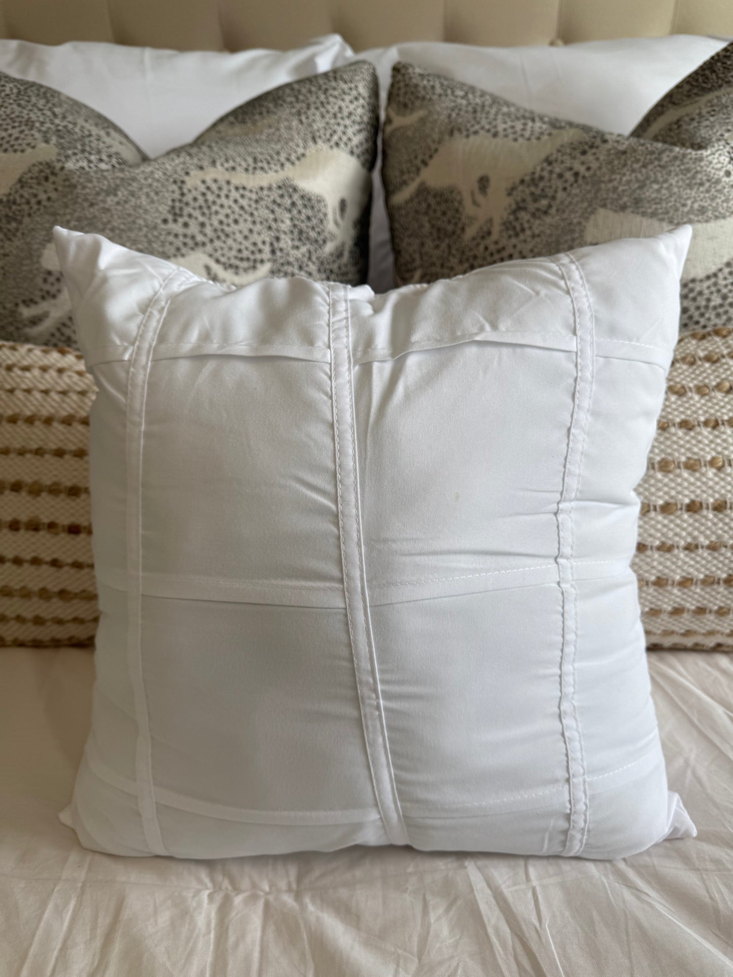 White Square Pillow