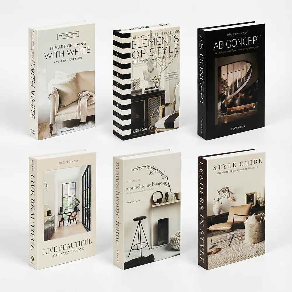 Modern 6 Piece Foldable Decorative Book
