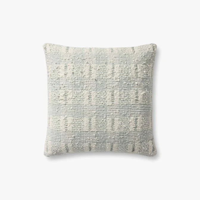 PLL0185 Ivory/Blue Pillow