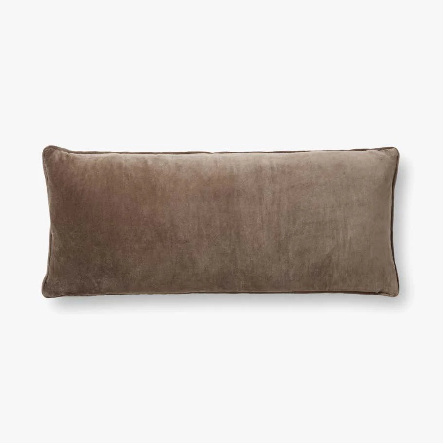 13'' x 35" PMH1153 Lydia Walnut / Natural Lumbar Pillow
