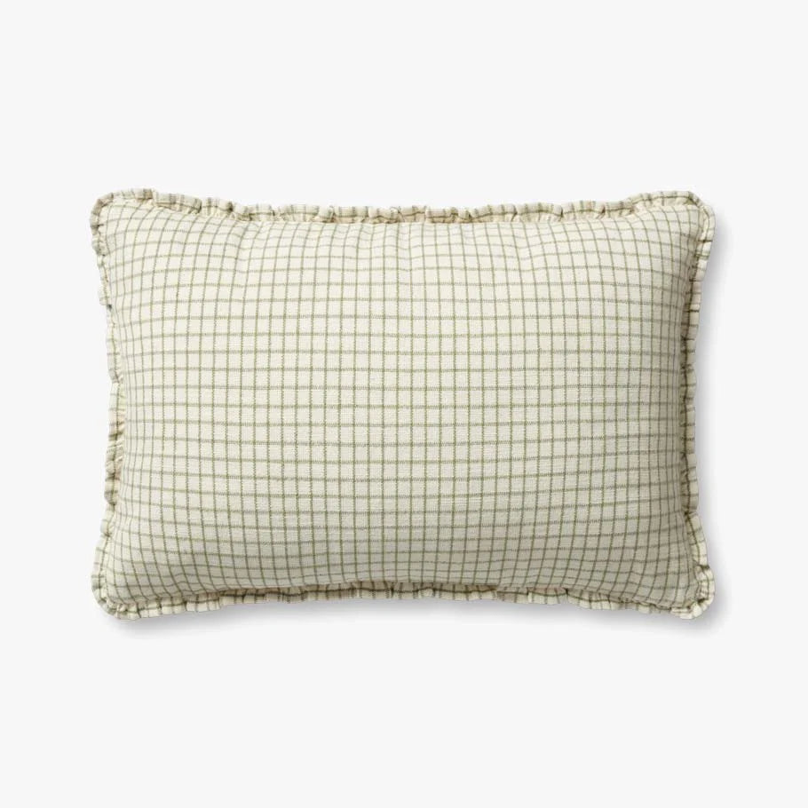16'' x 26'' PCJ0012 DINAH IVORY / MOSS Pillow