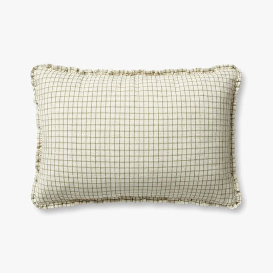 16'' x 26'' PCJ0012 DINAH IVORY / MOSS Pillow