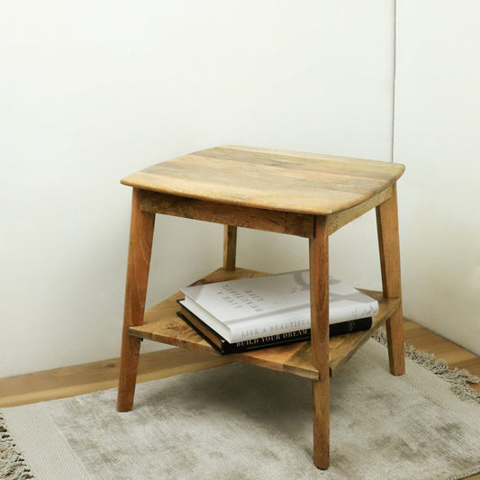 20" Mango Wood Side Table