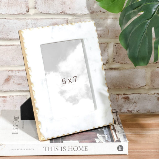 Gold Foil Edge Marble Frame