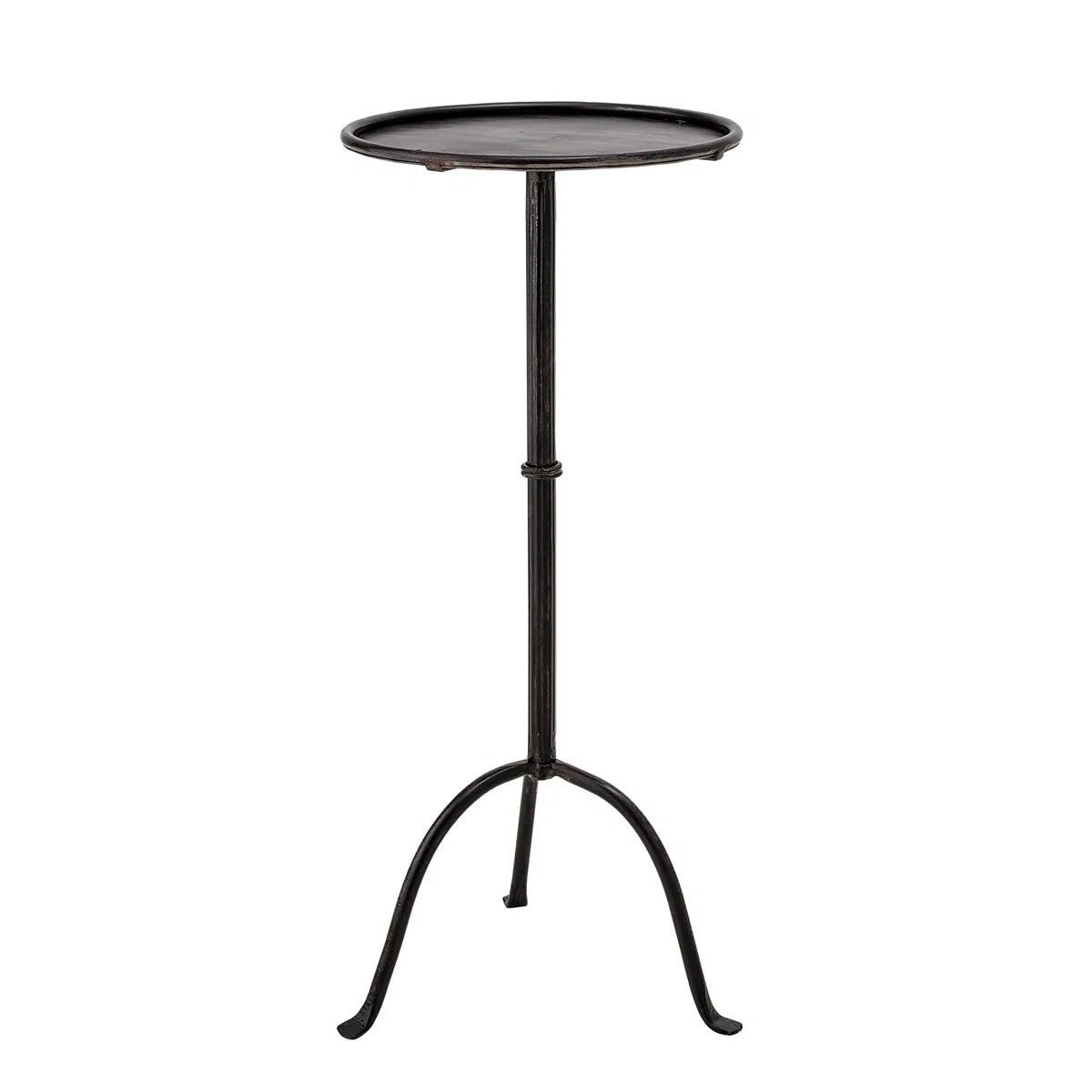 Black Iron Tray Top End Table