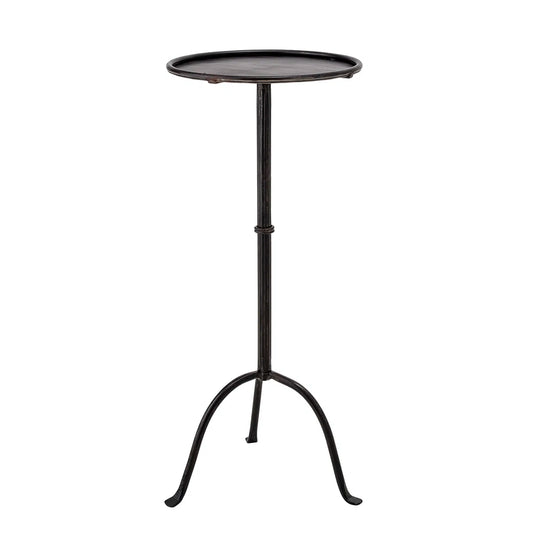 Black Iron Tray Top End Table