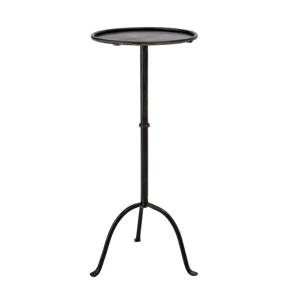 Round Sleek Metal Martini Table