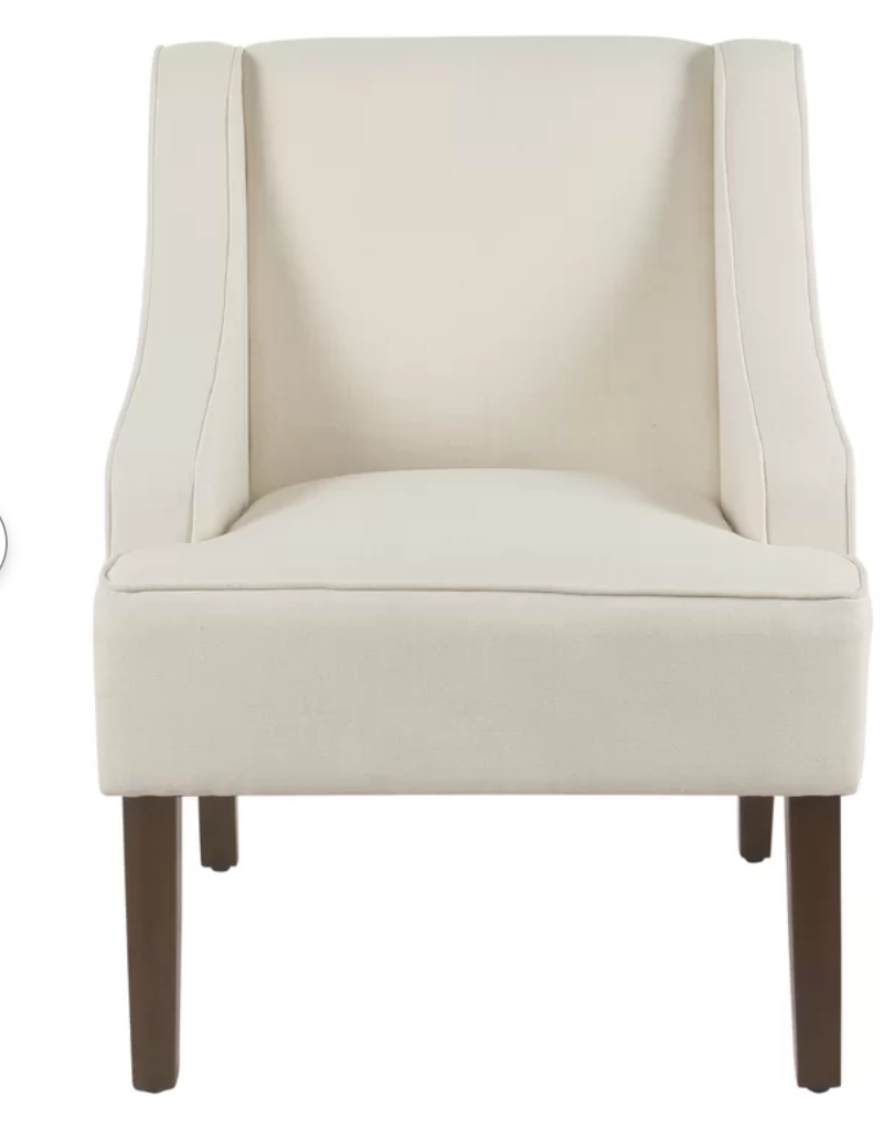 Cream Wingback Chair