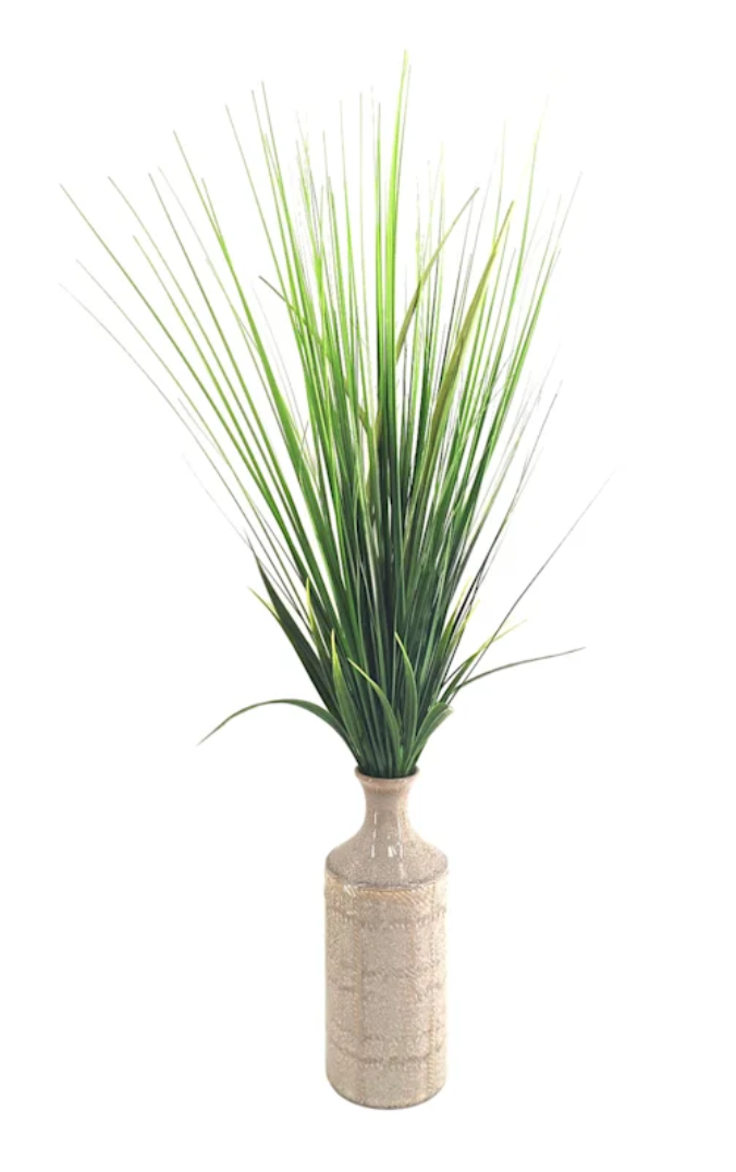 Tall Grass in Ceramic Bottle