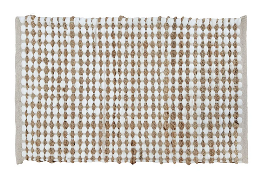 Ivory Jute and Cotton Rug - 20x34