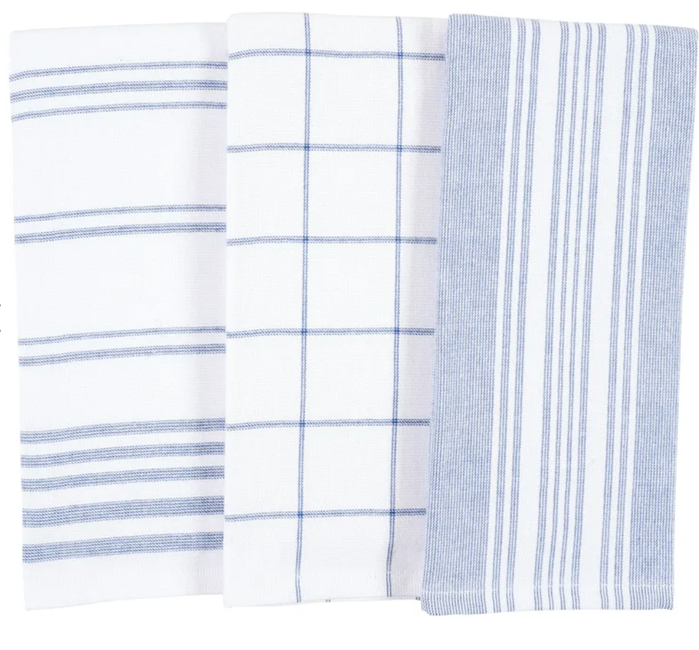 Blue and White KitchenTowel Set of 3