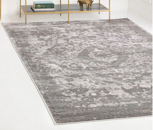 Gray and White Oregon Rug