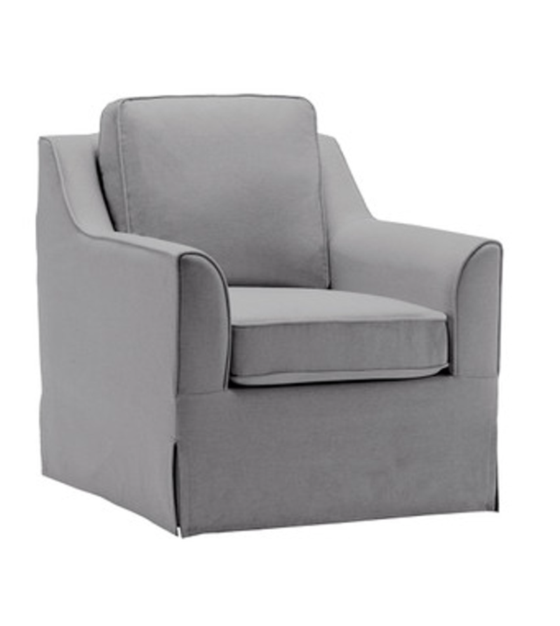 Classic Club Swivel Chair - Gray