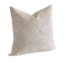 Velvet Neutral Throw Pillow 20" Set of 2