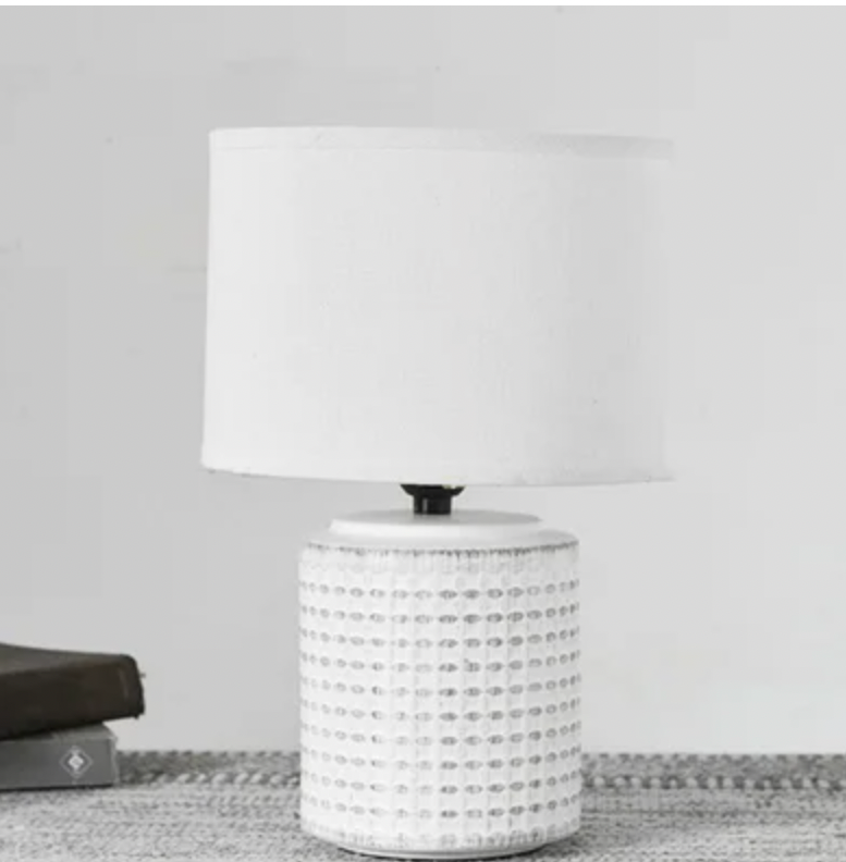 White Ceramic Line Lamp