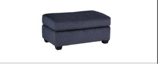 Dakota Navy Ottoman