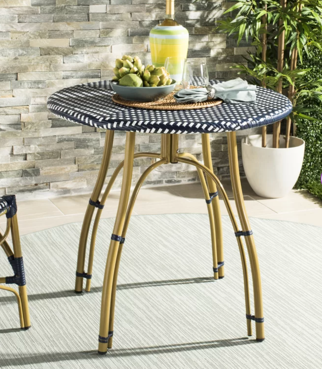 Wicker Bistro Table