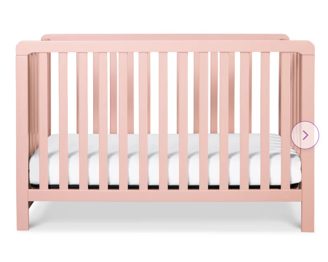 Baby Crib - Petal Pink