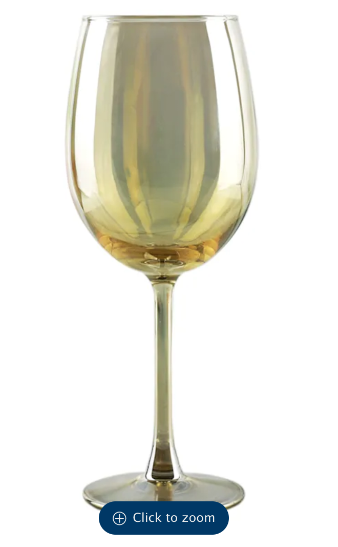 Amber Stem Wine Glasses - Set of 4