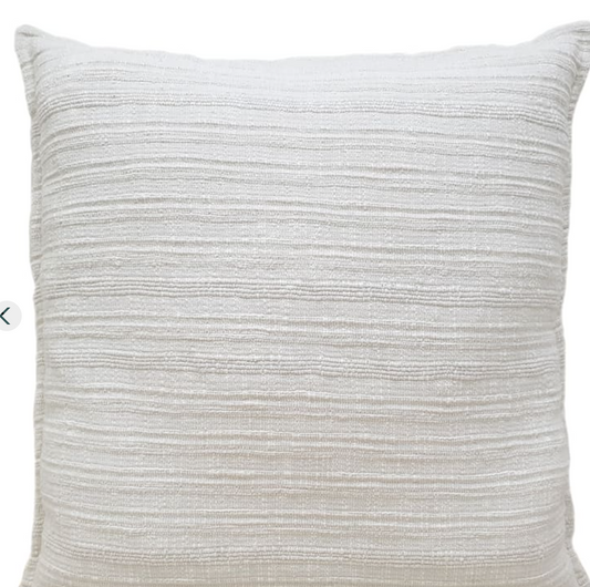 White Stripe Euro Pillow