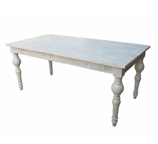 Rectangle Table-- Washed White