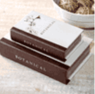 Botanical Storage Books - Set of 2