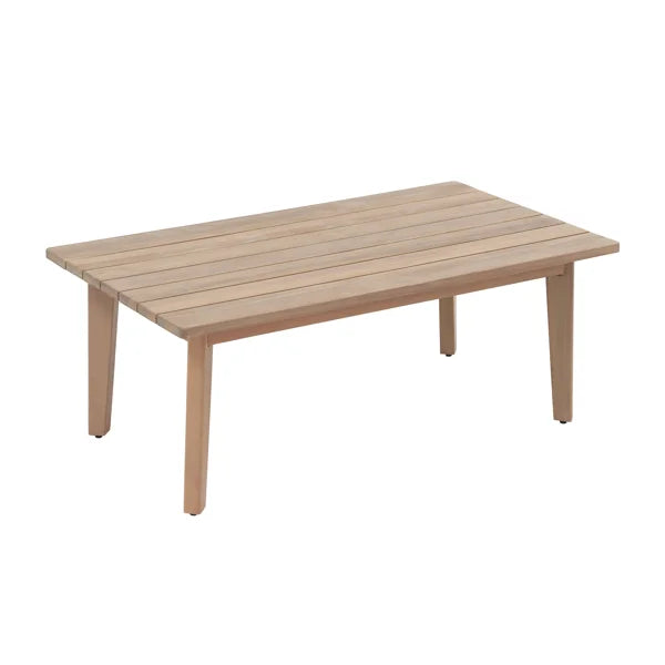 Solid Acacia Wood four leg single Coffee Table